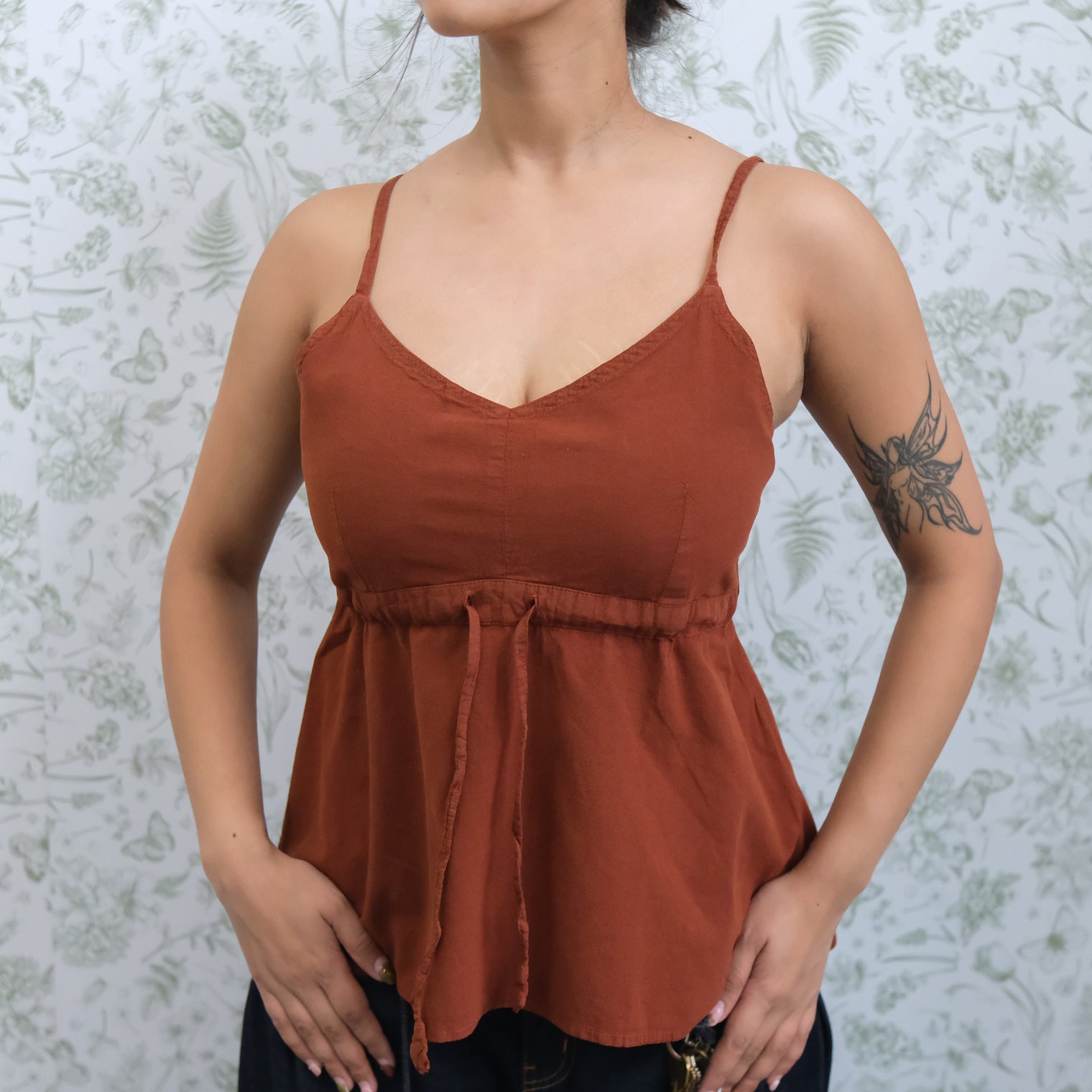 Cotton Boho Babydoll Cami Top