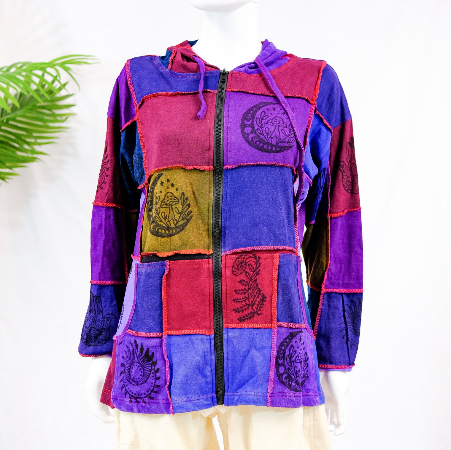 Patch Cotton Unisex Fall/Winter Jacket