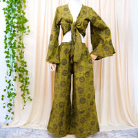 Sun/Moon Celestial Palazzo Pant with Flare Sleeve Top