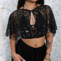 Sequin Embroidered Cape