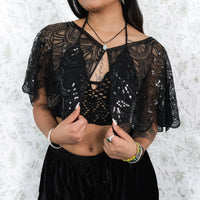 Sequin Embroidered Cape