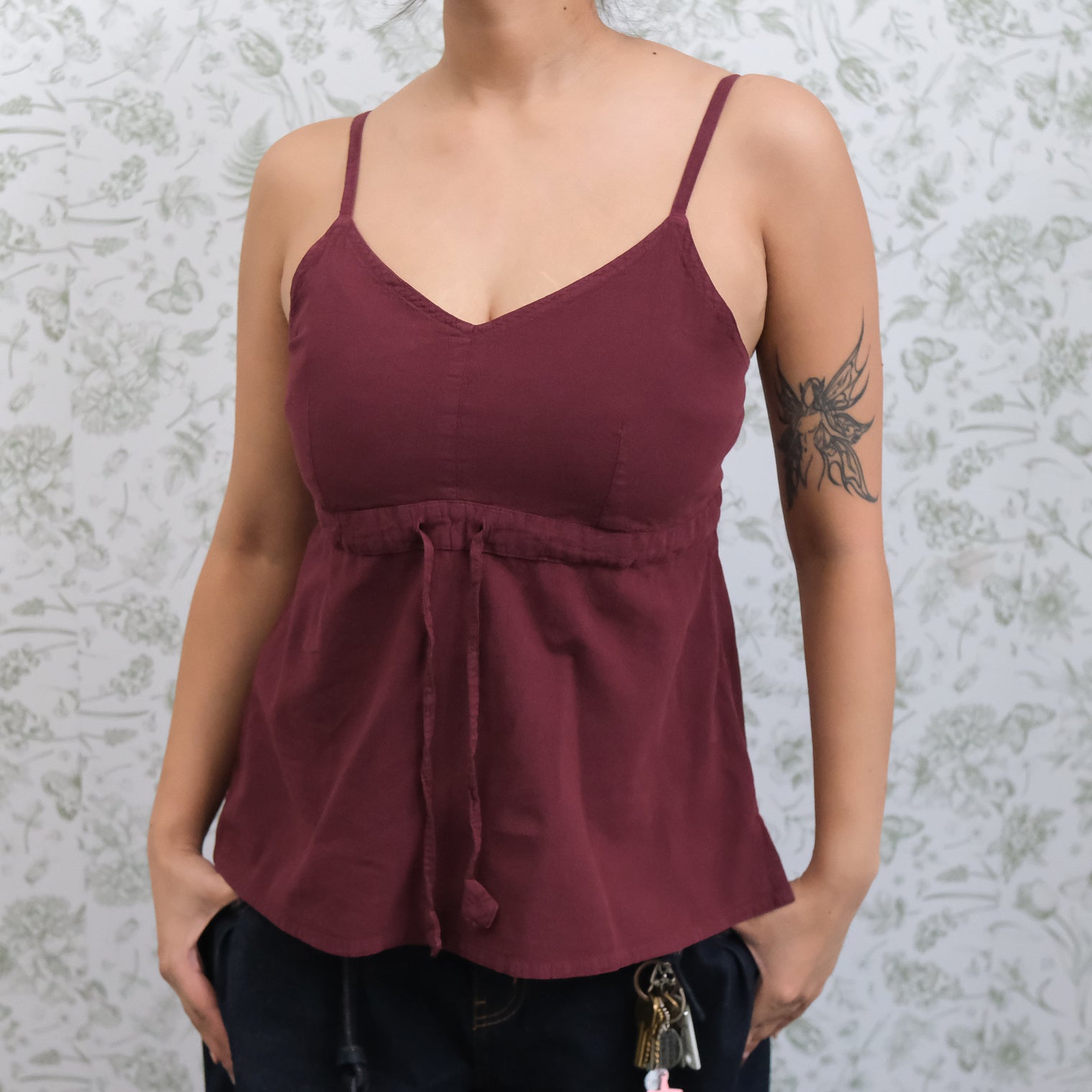 Cotton Boho Babydoll Cami Top