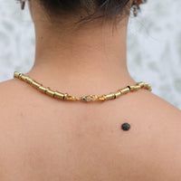 Aurora Gold Spike Statement Choker Necklace