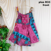 Kantha Bloom Plus Size Romper with Pockets