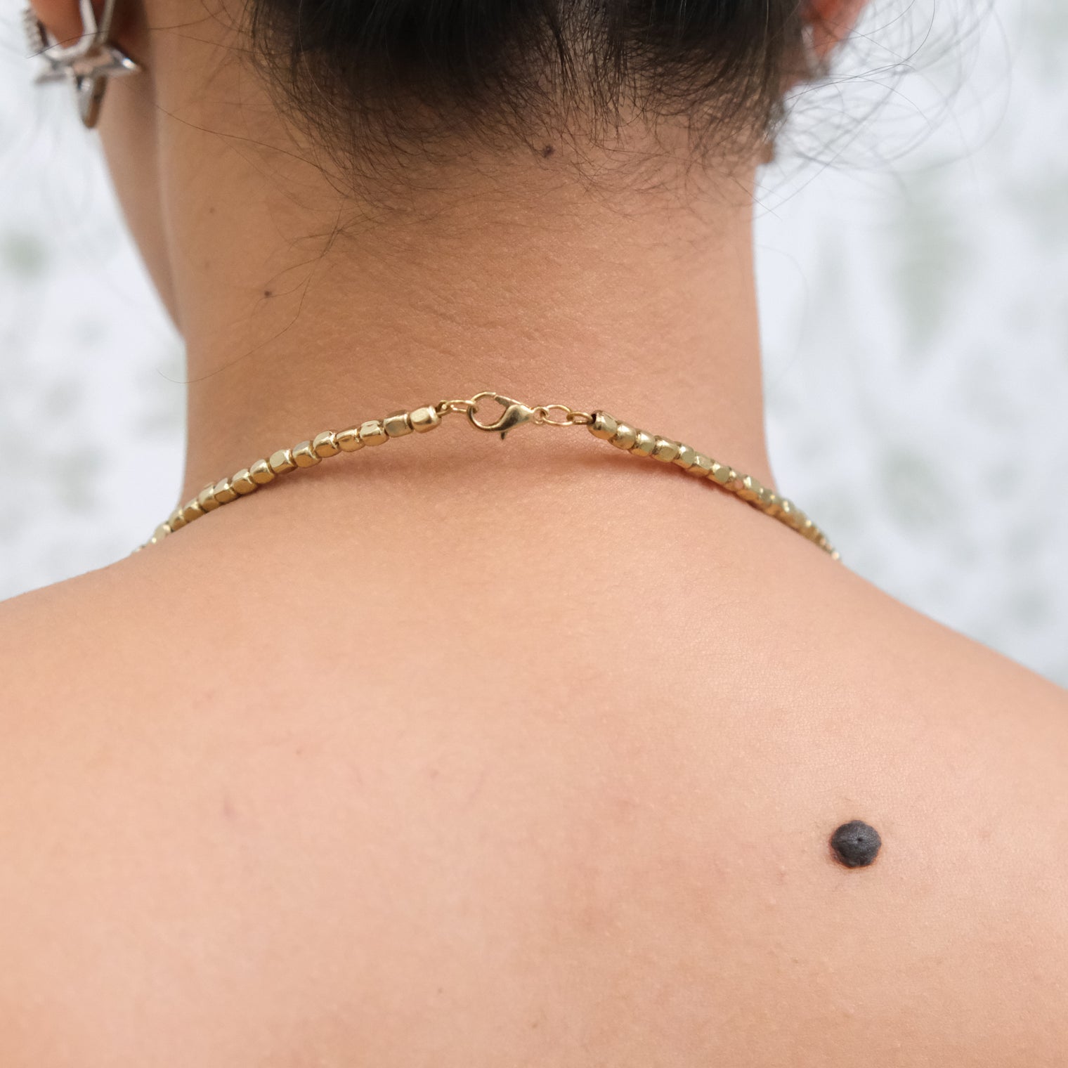 Gold Coin Disc Choker Necklace