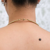 Gold Coin Disc Choker Necklace