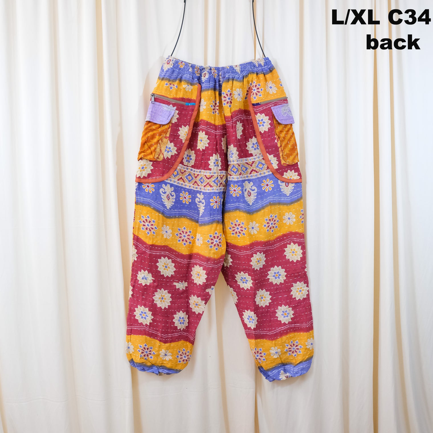 Kantha Cotton Baggy Boho Pants