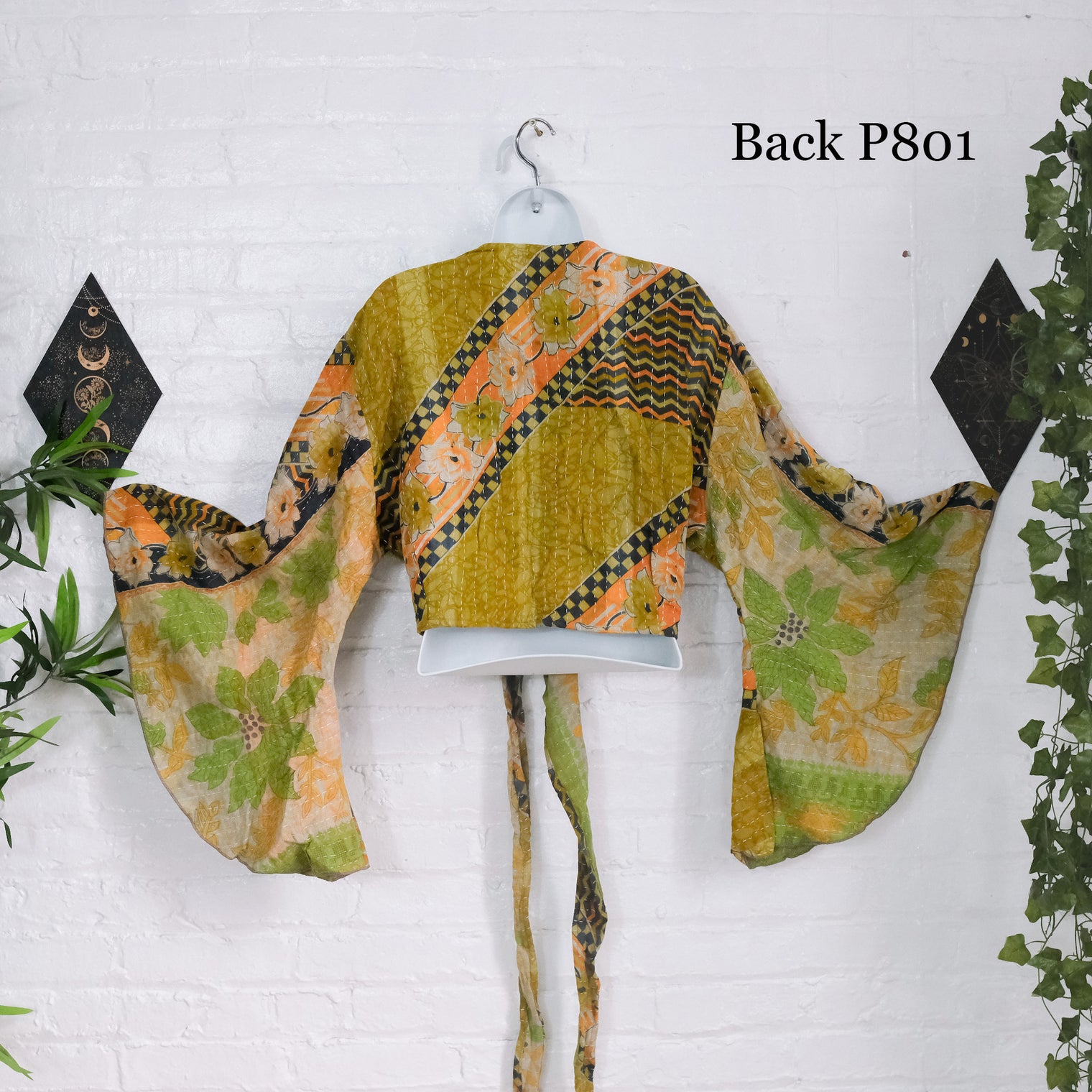 Vintage Boho Kantha Plus Size Wrap Top