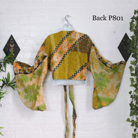 Vintage Boho Kantha Plus Size Wrap Top