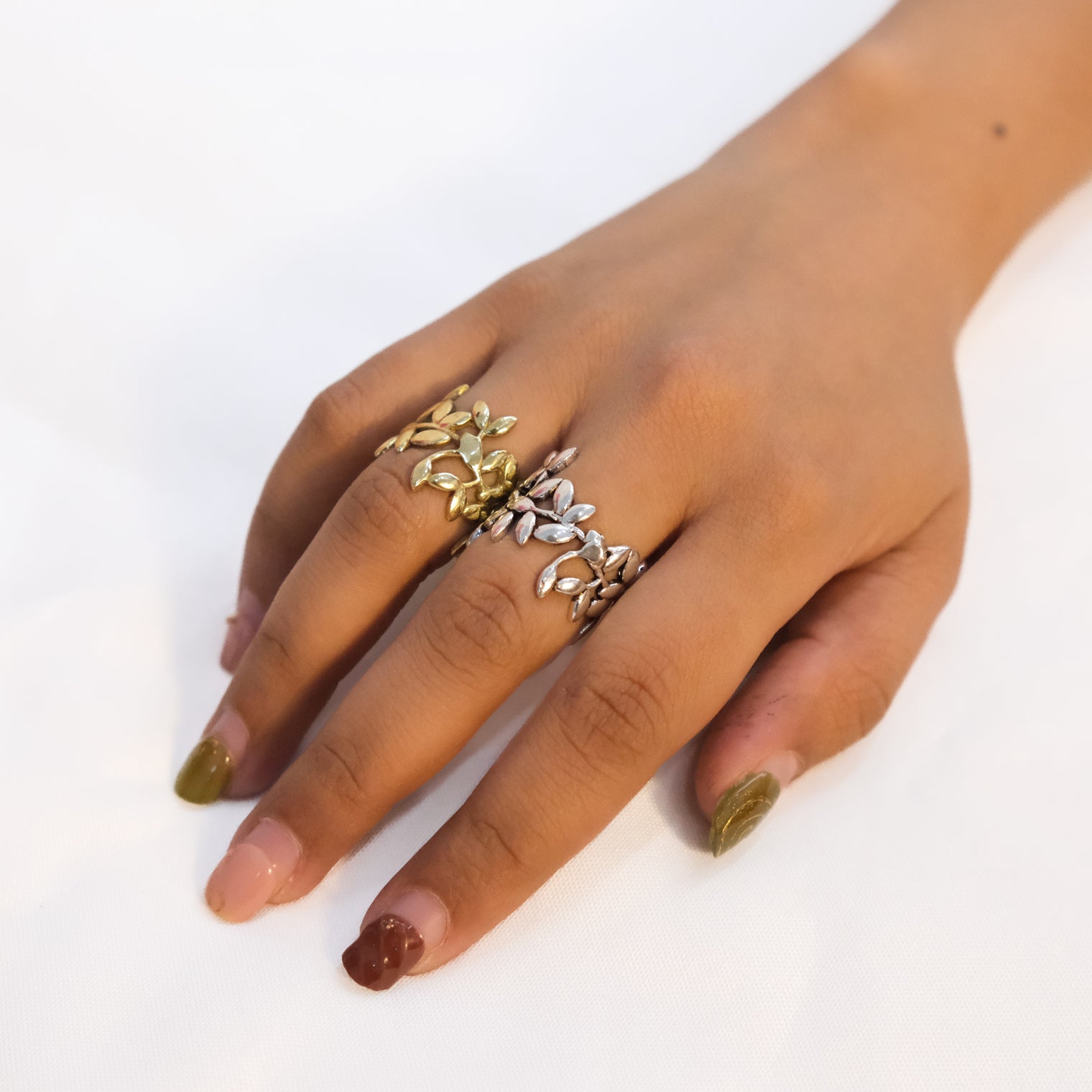 Boho Whimsy Adjustable Leaf Ring