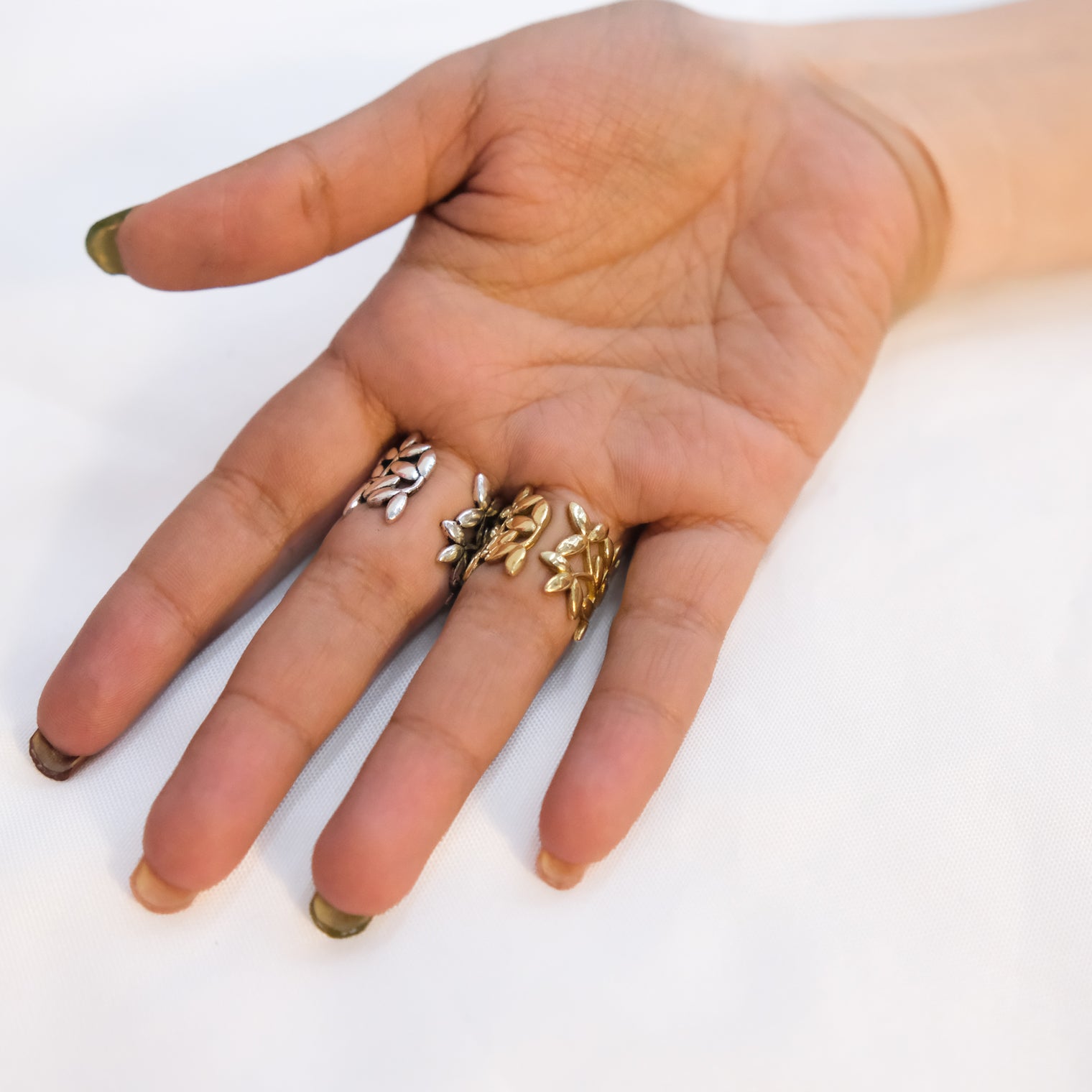Boho Whimsy Adjustable Leaf Ring