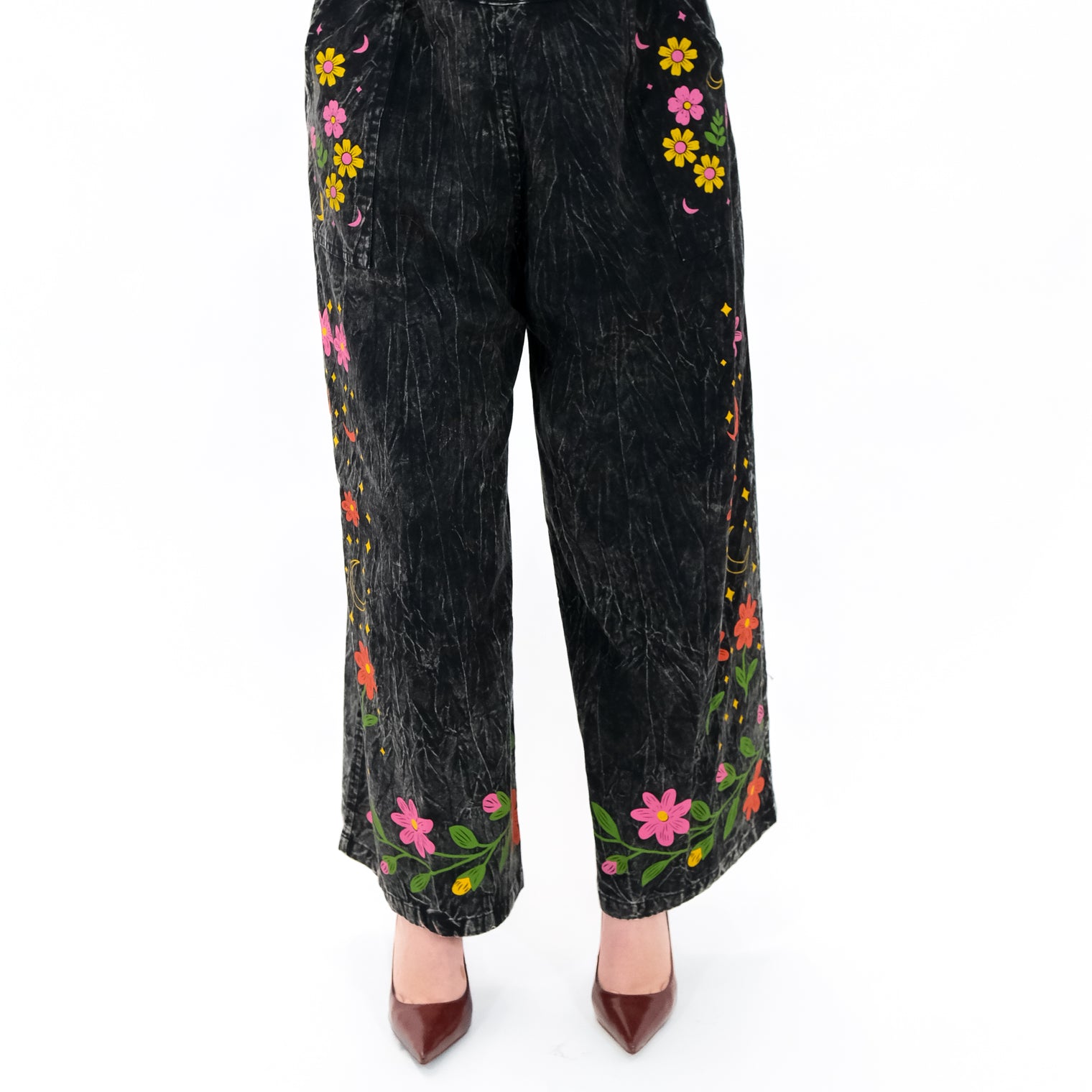 Stonewashed Cotton Celestial Jumpsuit