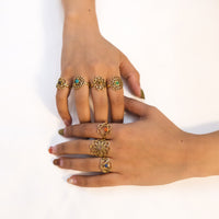 Seven Chakra Ring Set