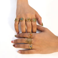 Seven Chakra Ring Set