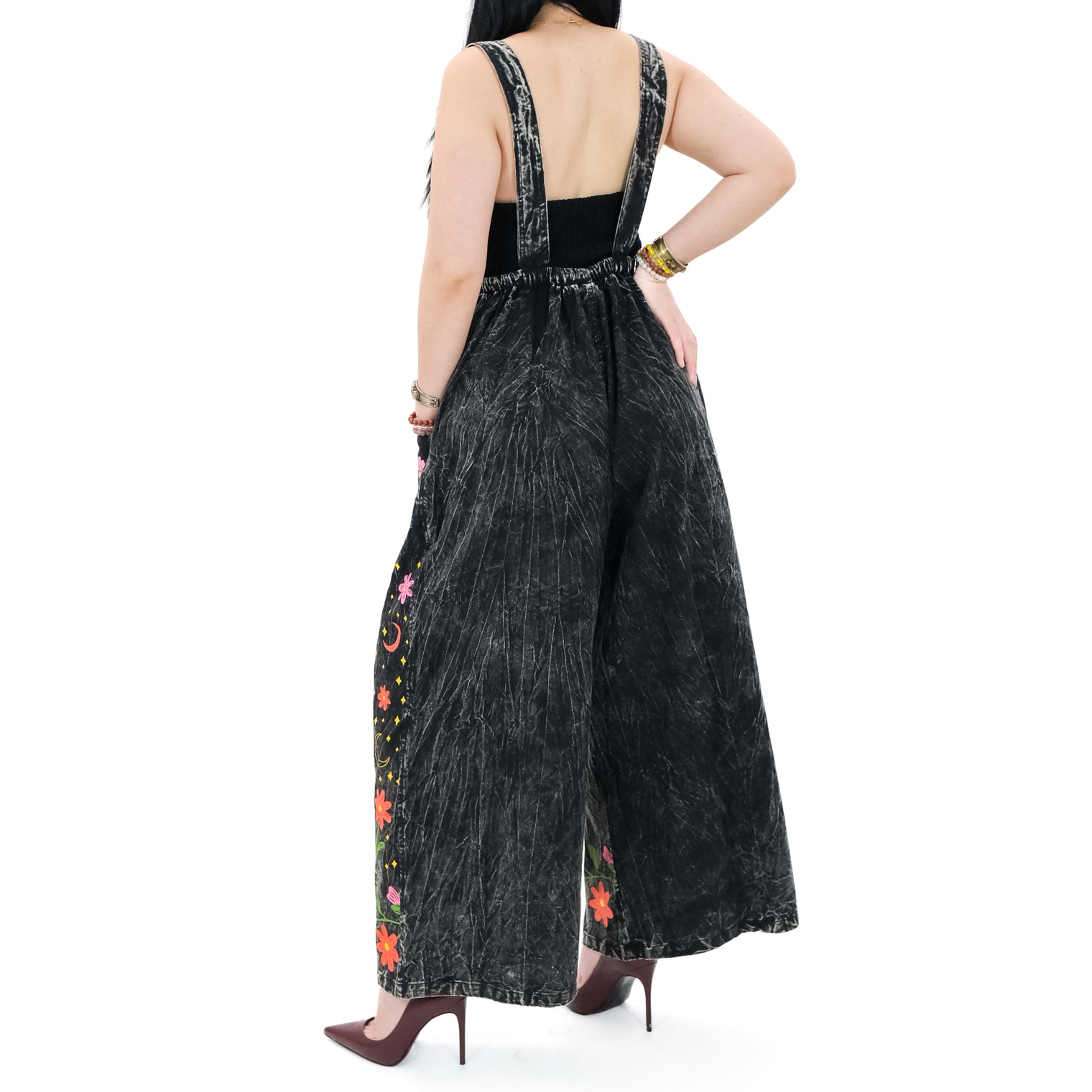 Stonewashed Cotton Celestial Jumpsuit