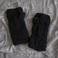 Hand Crochet Fleece Lined Handwarmer