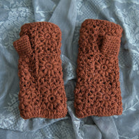Hand Crochet Fleece Lined Handwarmer