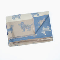 Reversible Whimsical Dog Print Oversized Scarf