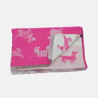 Reversible Whimsical Dog Print Oversized Scarf