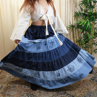 Midnight Flutter Boho Skirts