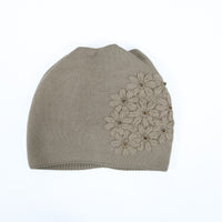 Adult Floral Embroidered Beanie