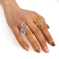 Adjustable Swirl Statement Ring