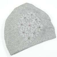 Adult Floral Embroidered Beanie