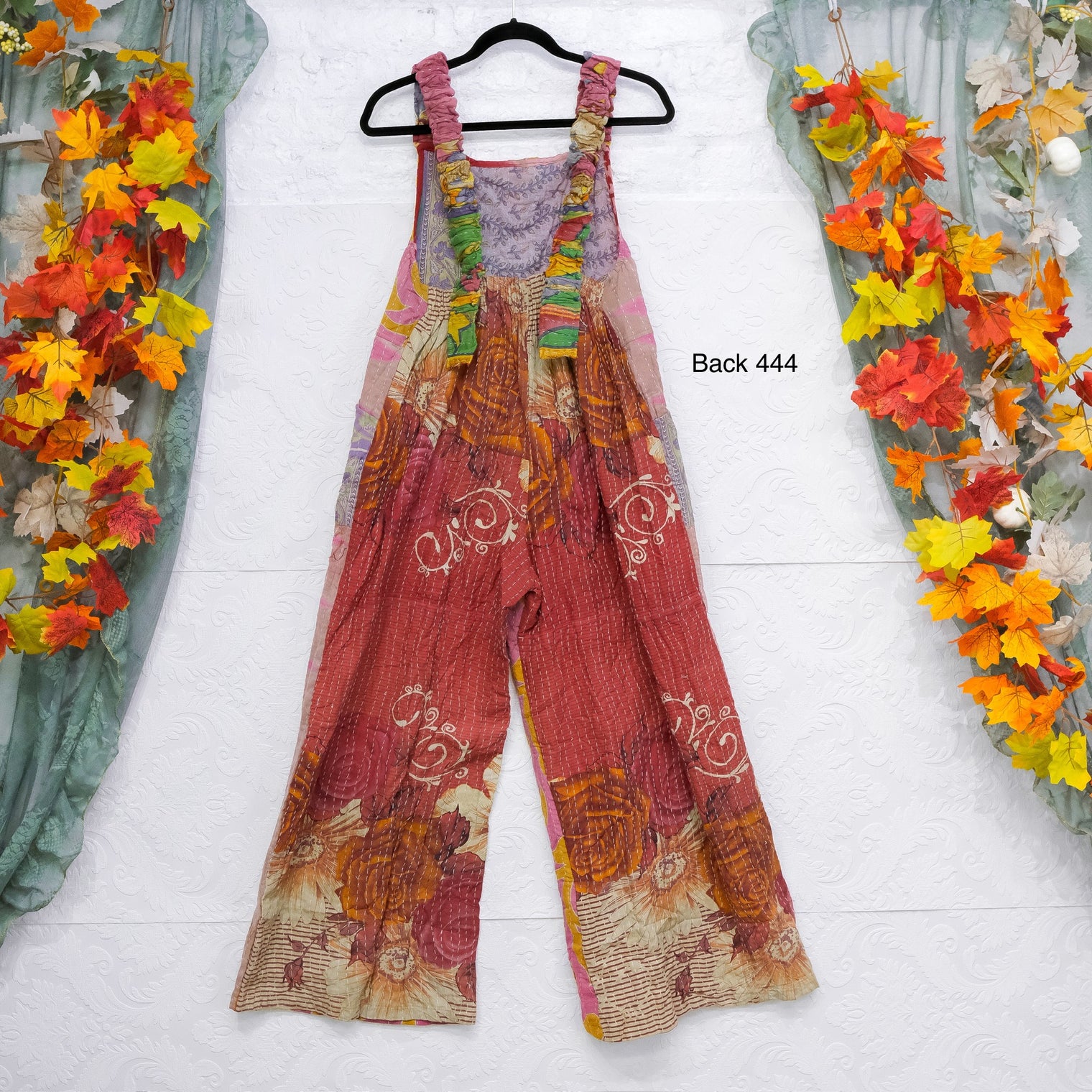 Kantha Wide Leg Jumpsuit with Pockets