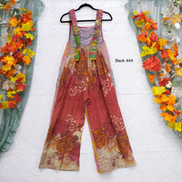 Kantha Wide Leg Jumpsuit with Pockets