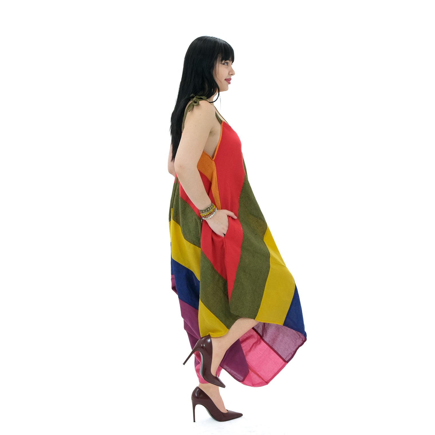 Rainbow Pride Flowy Cotton Jumpsuit