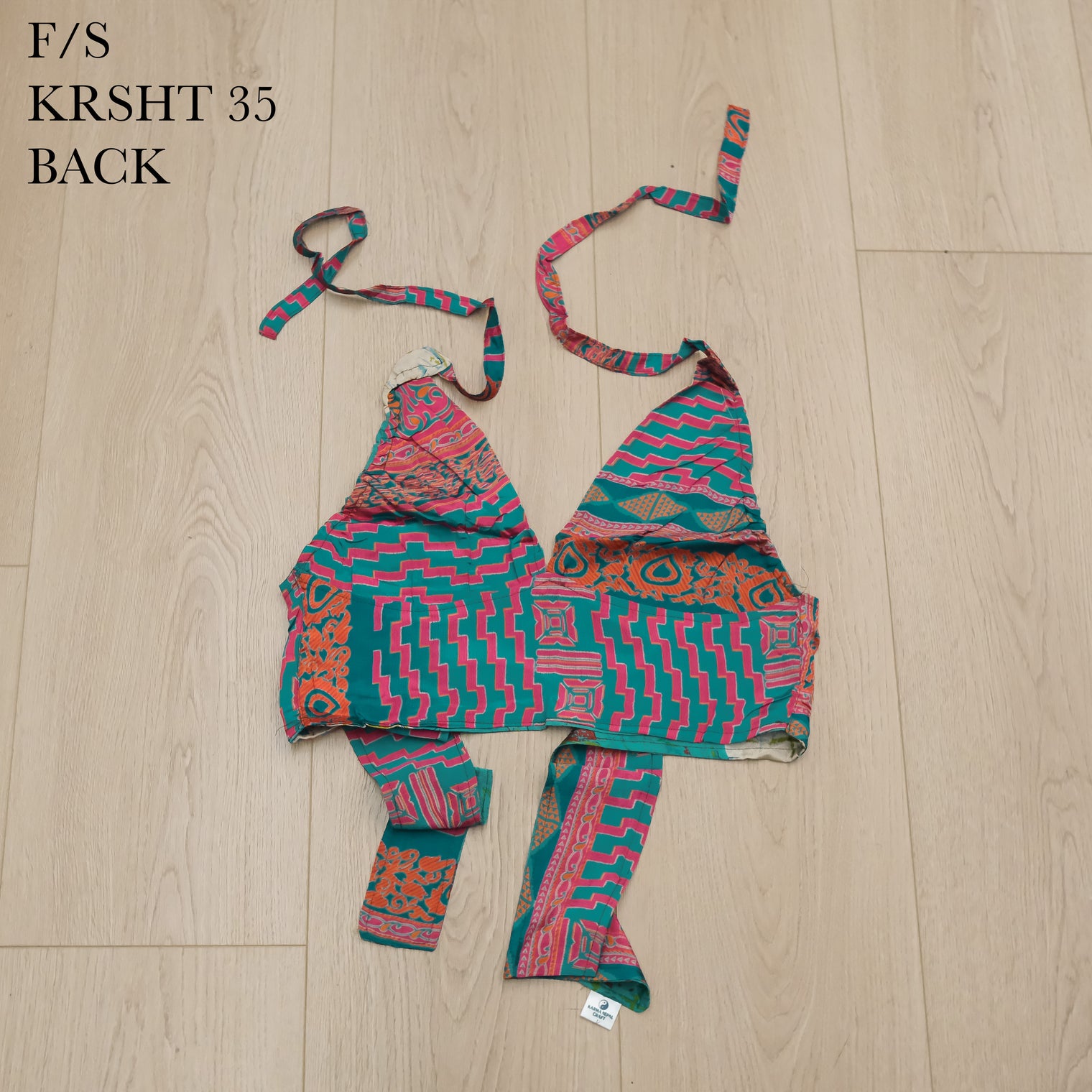 Reversible Patchwork Sari Bralette