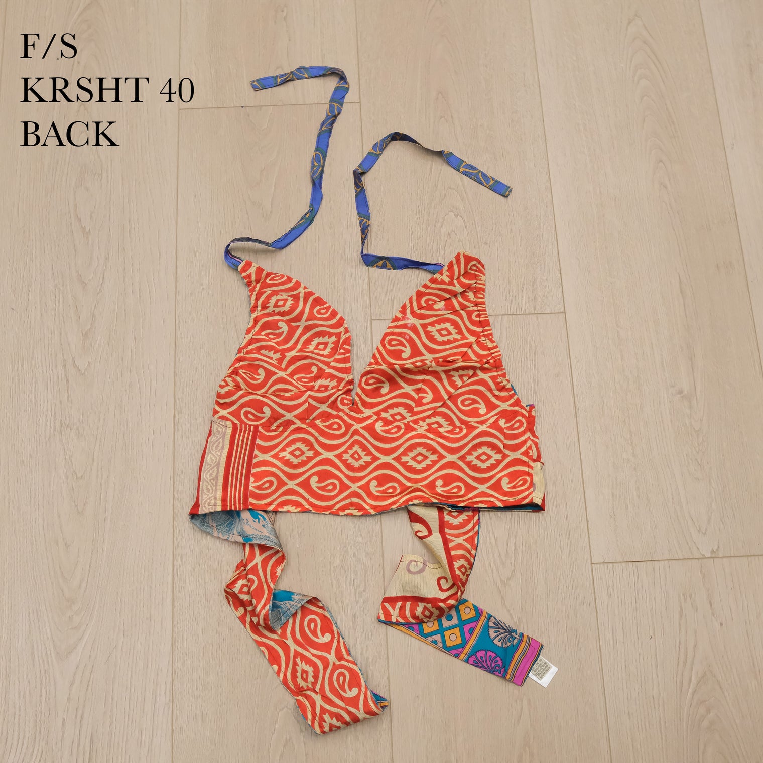 Patchwork Reversible Sari Bralette