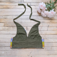 Kantha Plus Size Reversible Halter Top