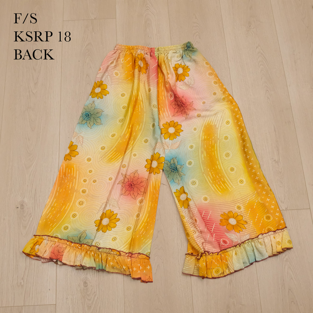 One of a Kind Recycled Sari Flowy Boho Pants
