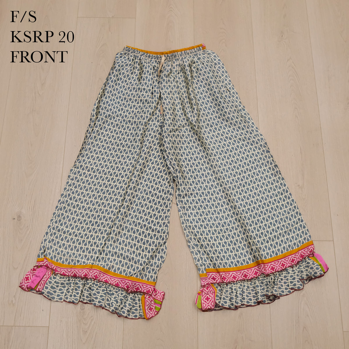 One of a Kind Recycled Sari Flowy Boho Pants