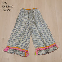 One of a Kind Recycled Sari Flowy Boho Pants