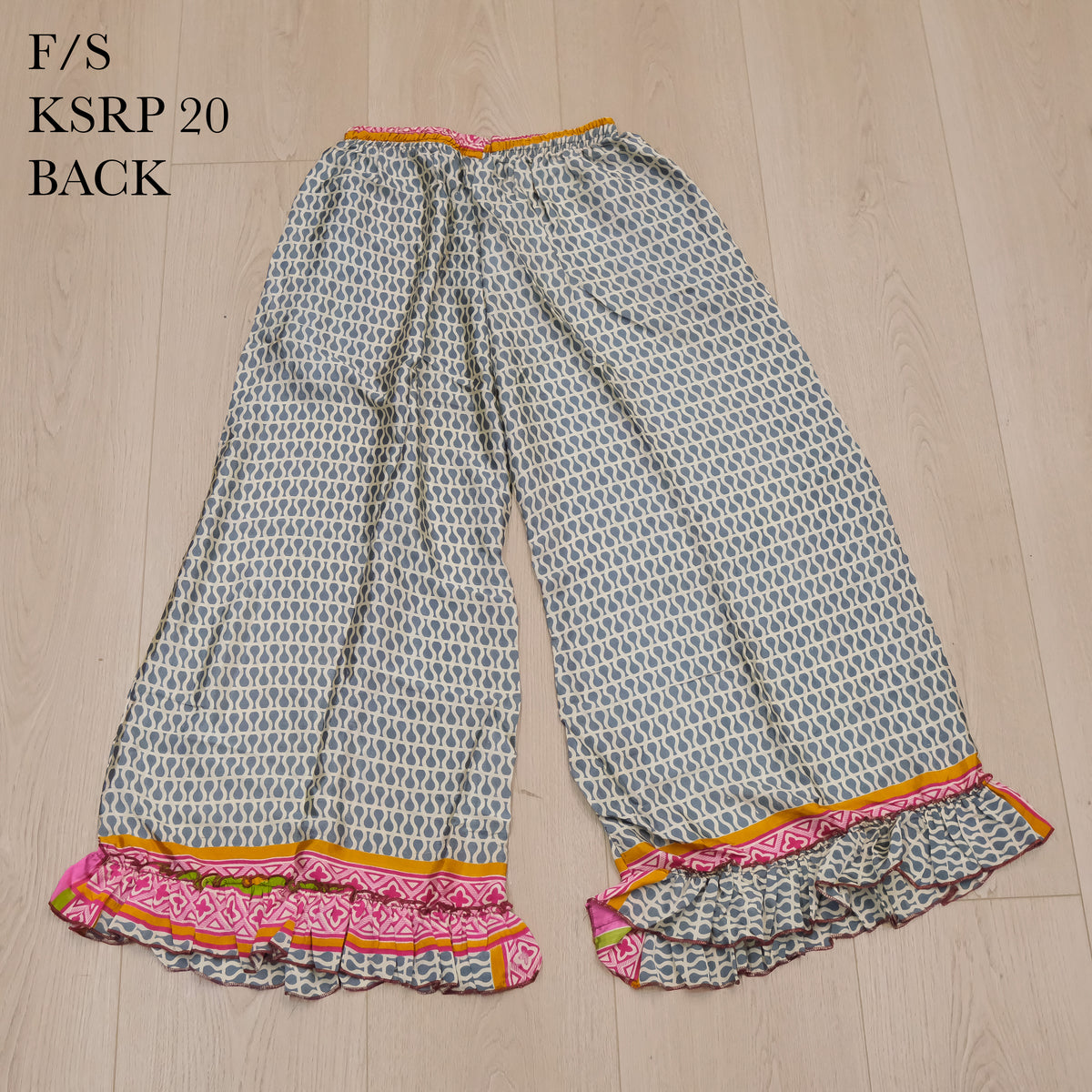 One of a Kind Recycled Sari Flowy Boho Pants