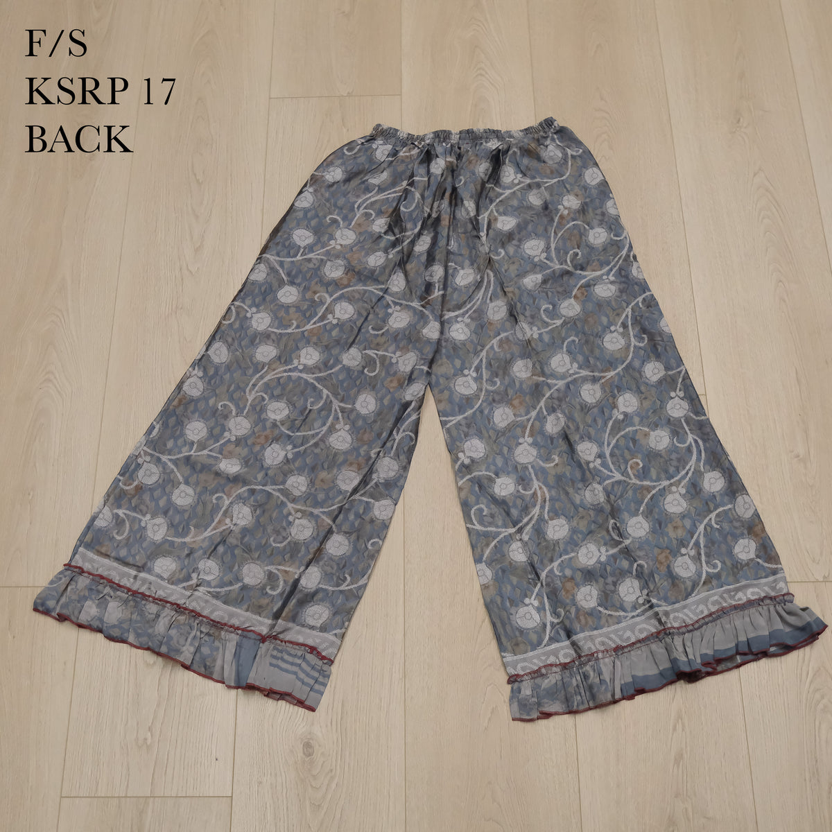 Handmade Recycled Sari Wide Leg Pants