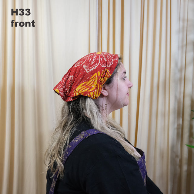 Handmade Kantha Cotton Head Wrap
