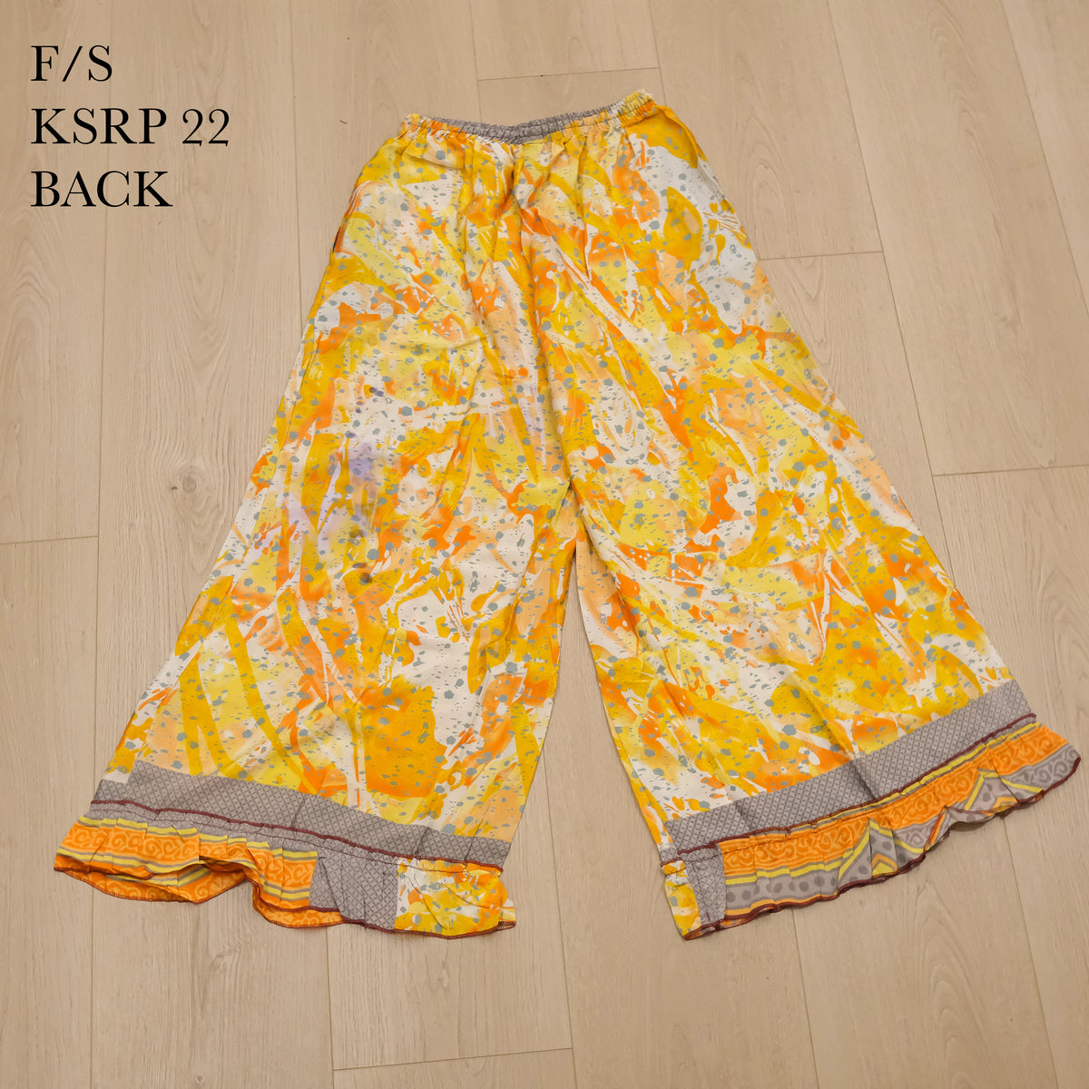 Handmade Recycled Sari Wide Leg Pants