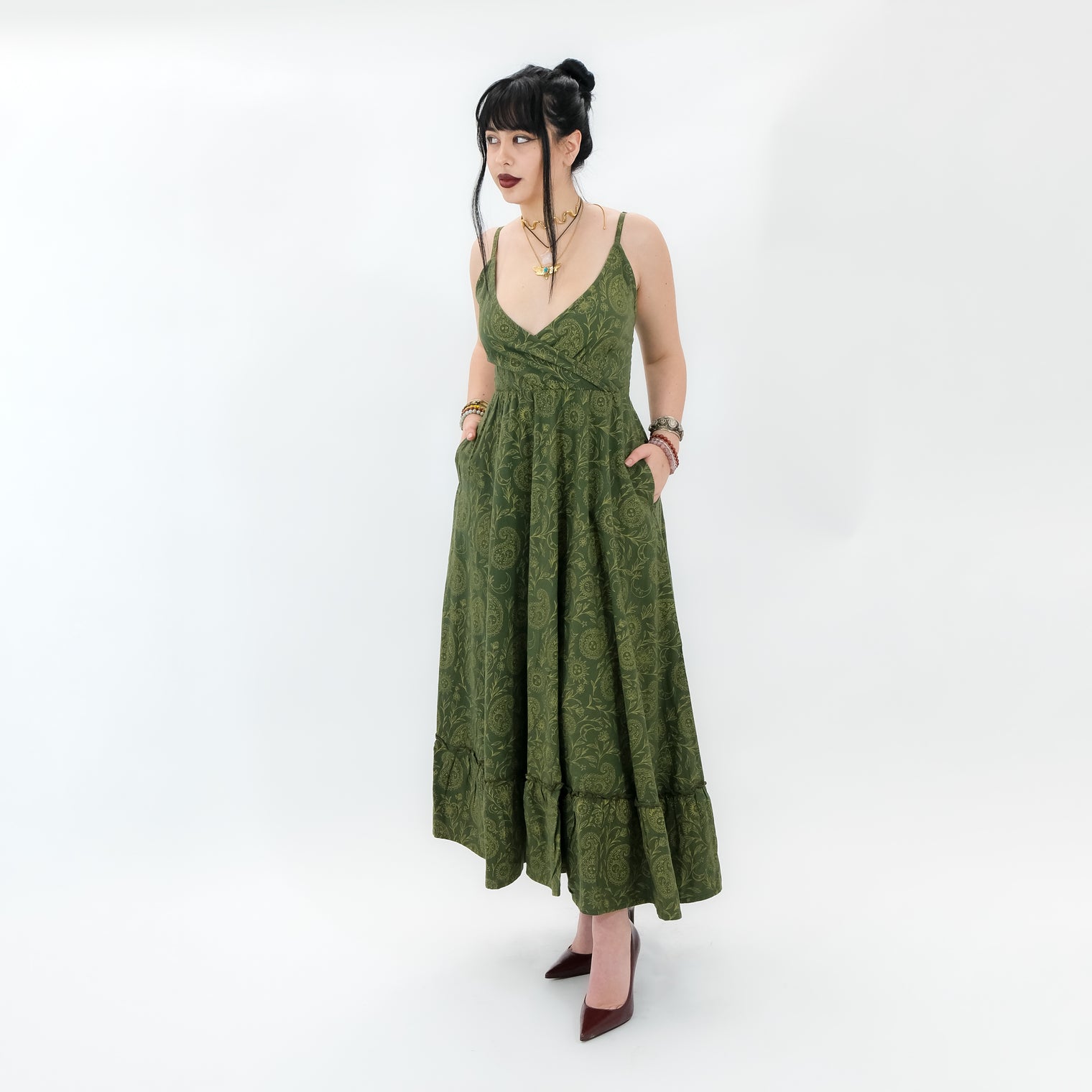 Cottage Bloom Paisley Maxi Dress