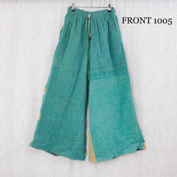 Kantha Stitched Bliss Wide Leg Pants