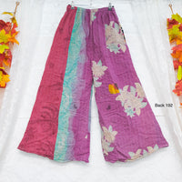 Kantha Wide Leg Boho  Pants
