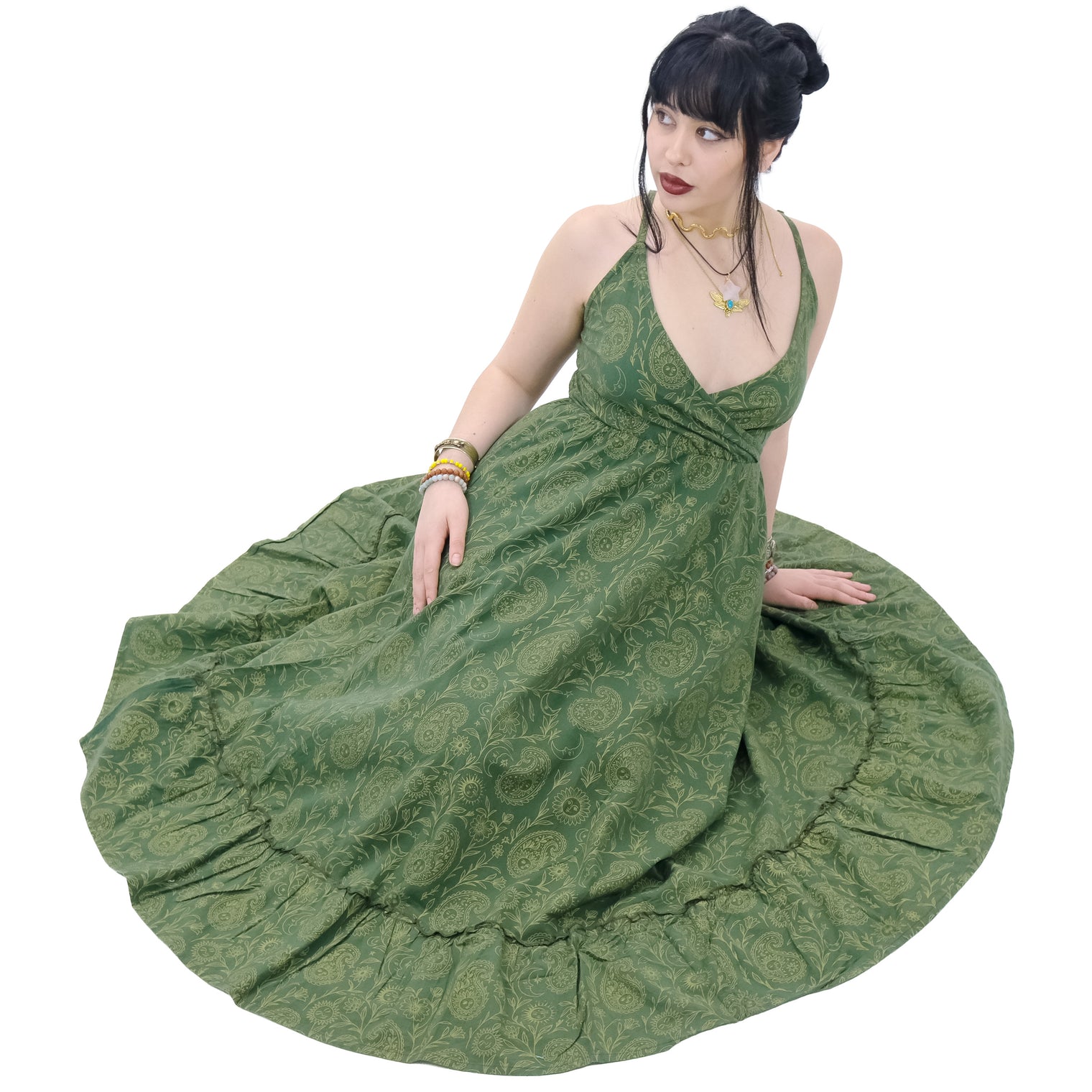 Cottage Bloom Paisley Maxi Dress