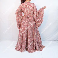 Willow Whisper Skirt with Ruffle Sleeve Top