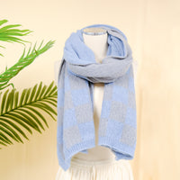 Plaid Long Cashmere Feel  Oversized Scarfs