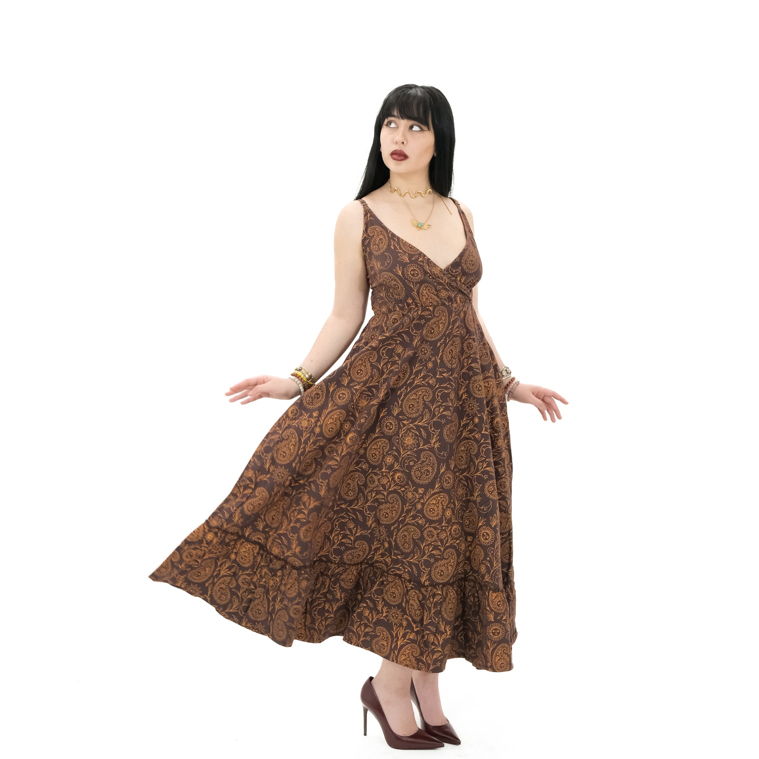 Cottage Bloom Paisley Maxi Dress