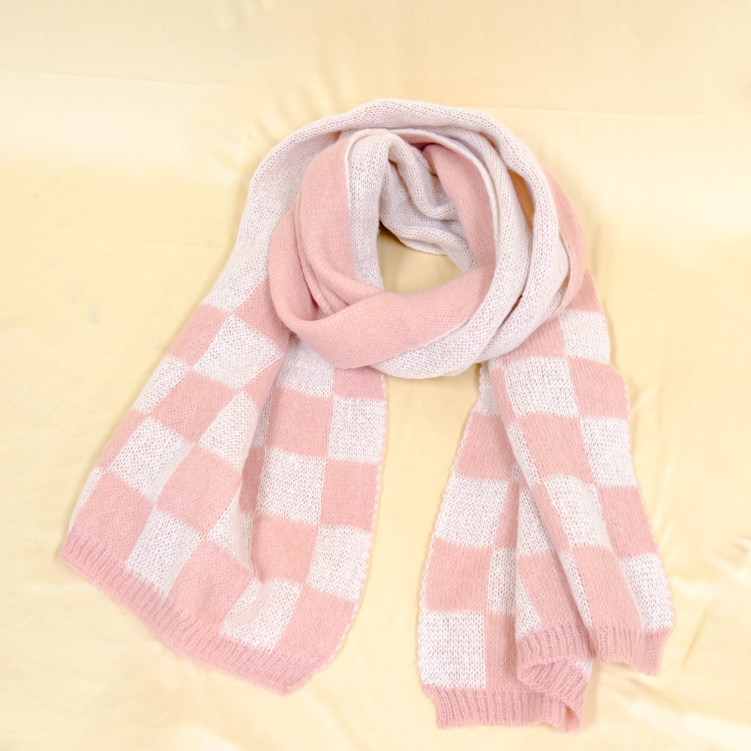 Plaid Long Cashmere Feel  Oversized Scarfs