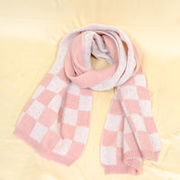 Plaid Long Cashmere Feel  Oversized Scarfs