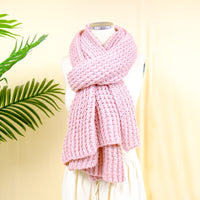 Hand Knitted Wool Blend Long Scarfs